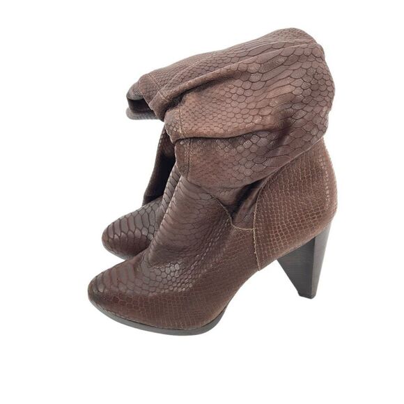 Carlos by Carlos Santana Infatuation crocodile embossed leather boots knee high - Picture 11 of 11